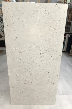 GRES Terazzo White / Flash White Carving 60x120 szkliwiony matowy z carvingiem fantastyczne lastryko Gatunek I