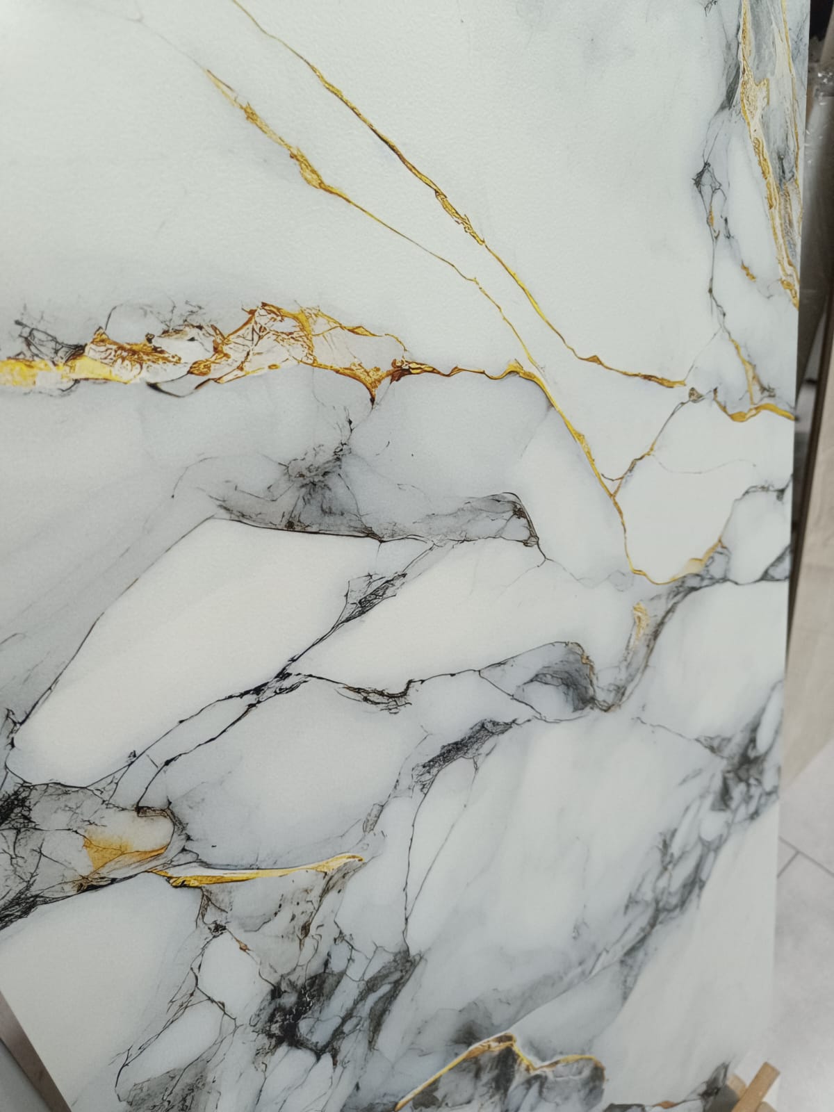 Gold Vein Marble Black mat 60X120 GAT I Marmur Złota Żyła Czarny - obrazek 10