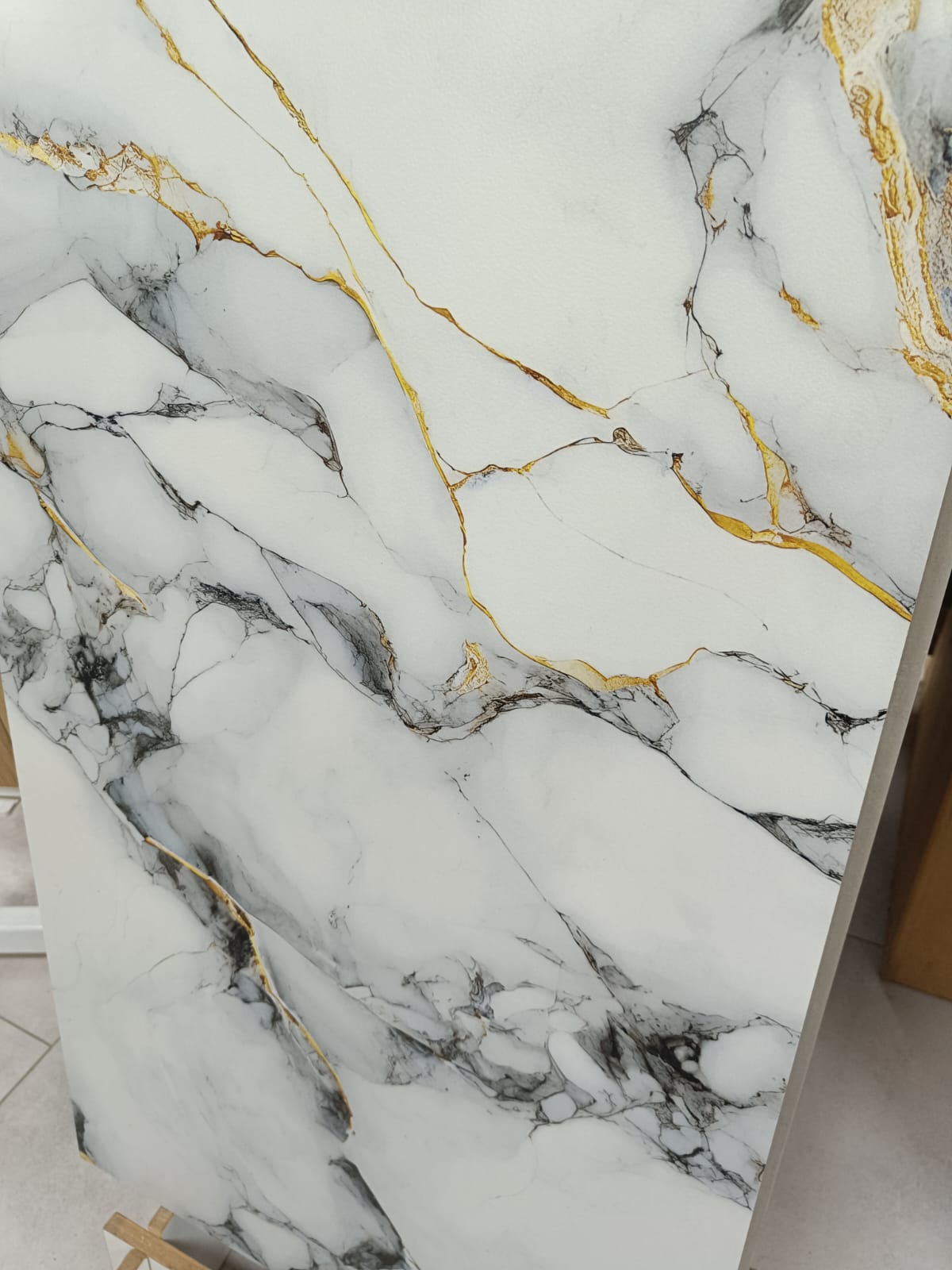Gold Vein Marble Black mat 60X120 GAT I Marmur Złota Żyła Czarny - obrazek 11